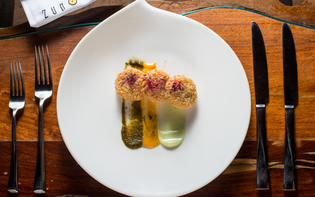 New Zumo chef shows off his Mexicasian menu.