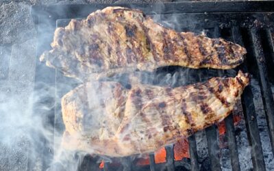 A big beef sandwich at a very small price. At the stand near the fire station.
