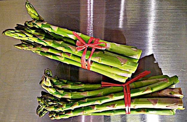 Searching for the season’s first asparagus in San Miguel.
