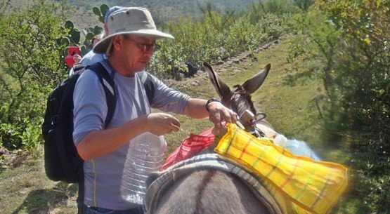 Climbing a mountain. All for a down-to-earth dish.