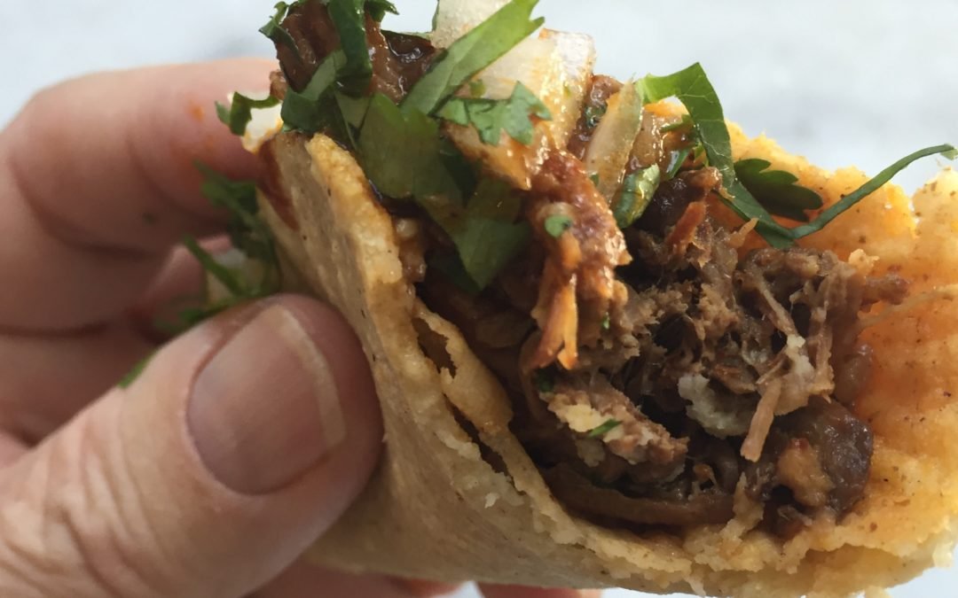 My favorite San Miguel taco. Without the trip to a taco stand.