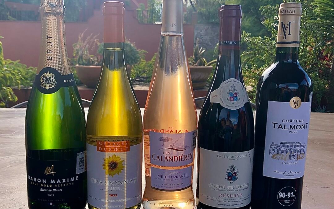 Five French and affordable wines. Here in San Miguel.